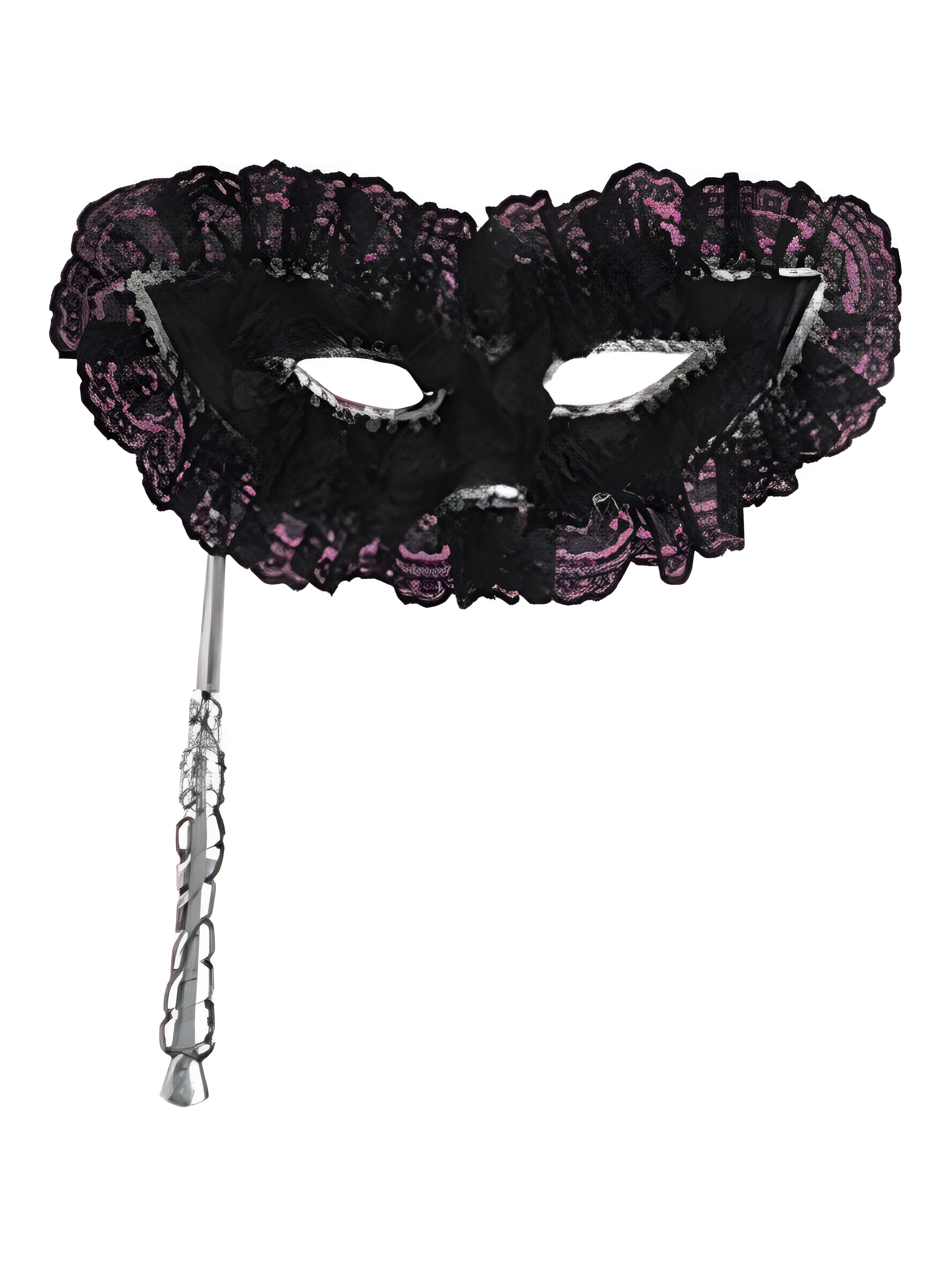 Lace Black Harlequin Eye Mask