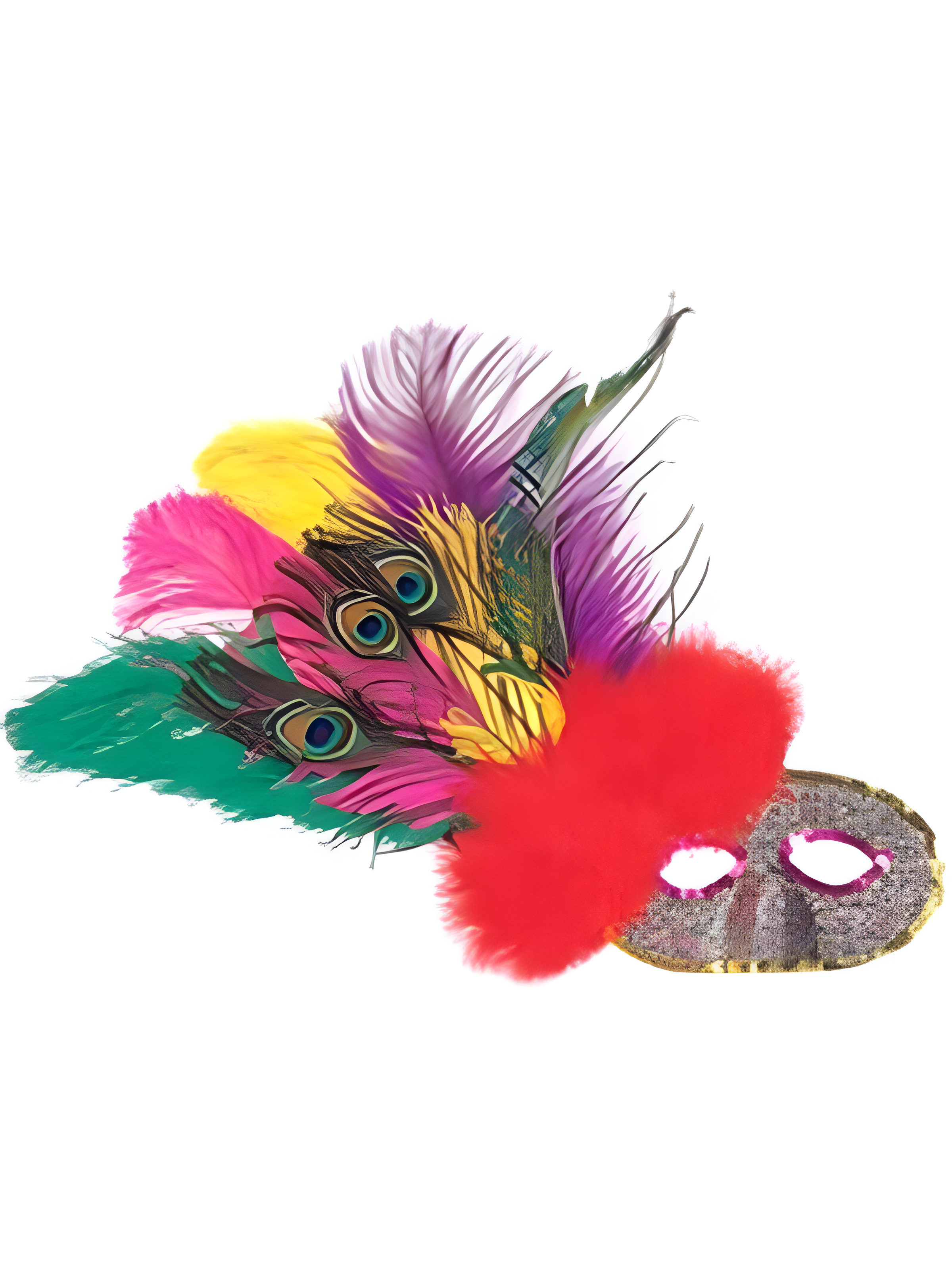 Adult Side Feather Party Eye Mask