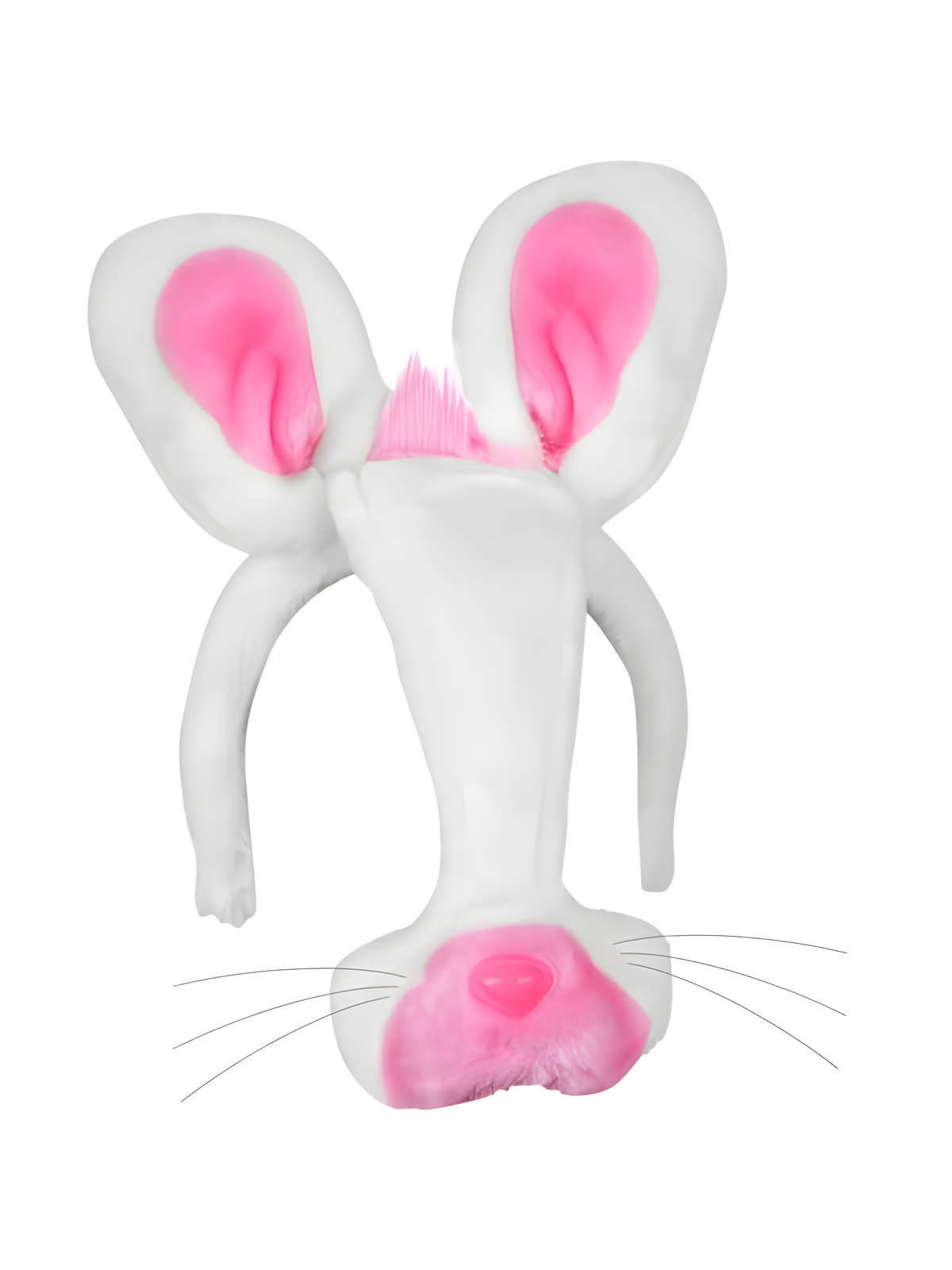 Adult Rabbit Headband with Ears and Nose