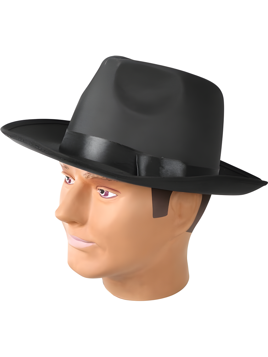 Adult Black Silk Gangster Hat