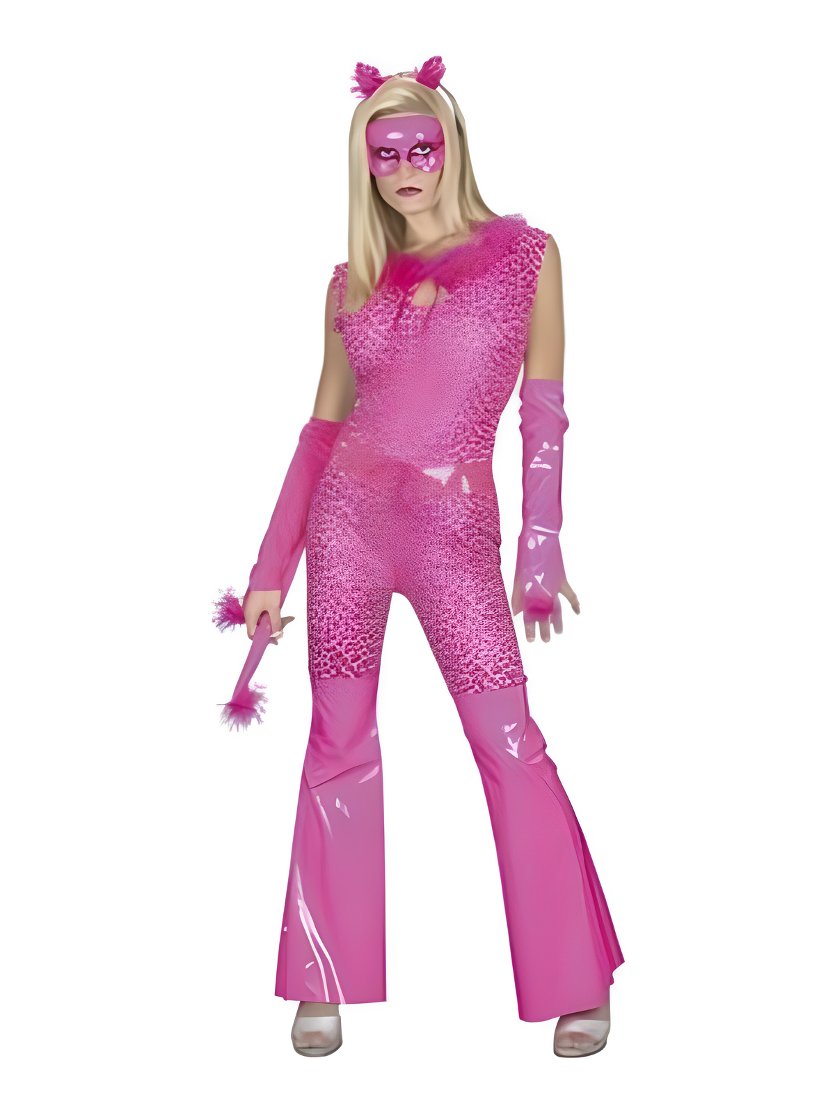 Adult Pink Cat Suit Costume
