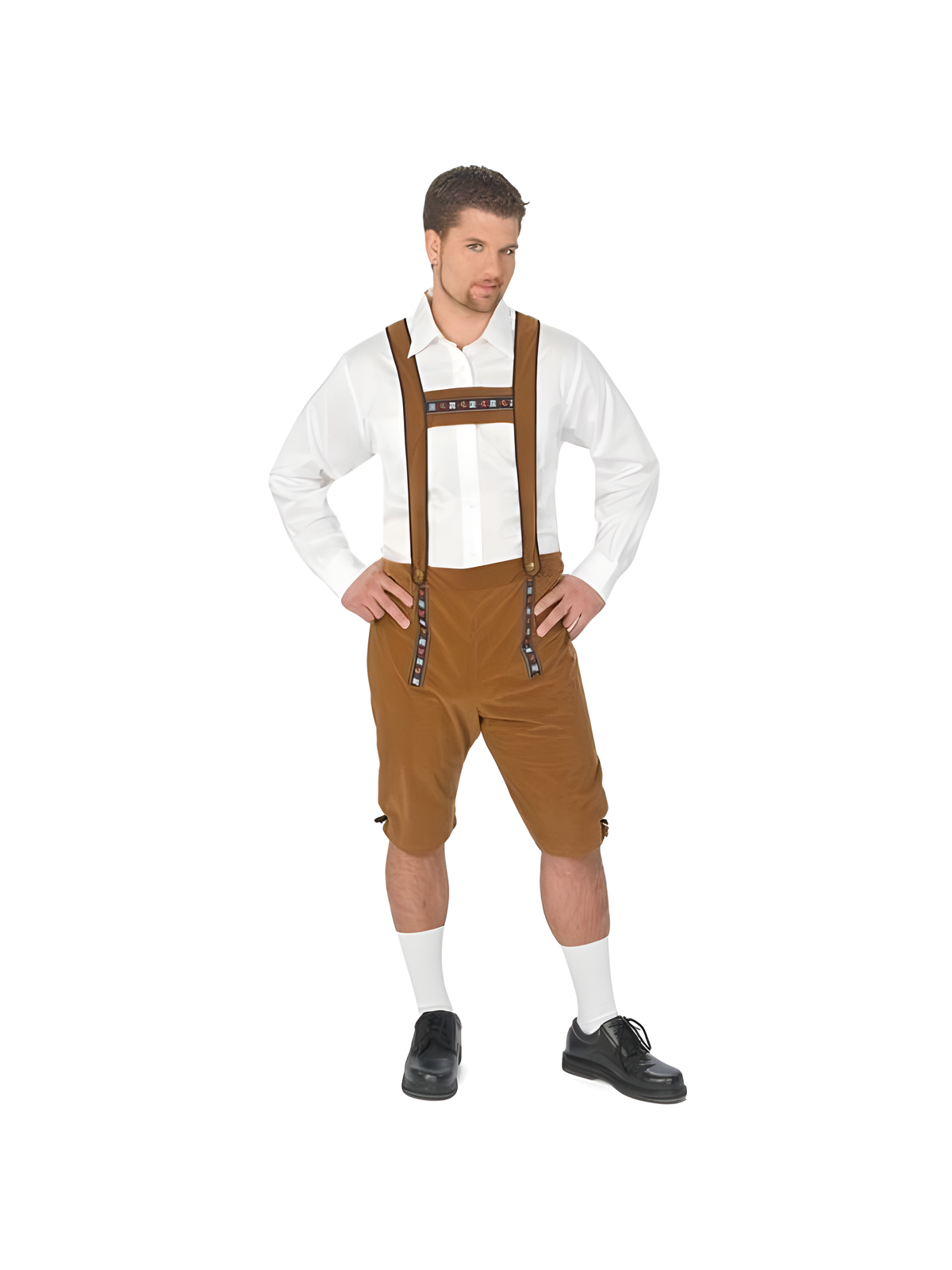 German Lederhosen Shorts & Suspenders Adult Accessories, Halloween