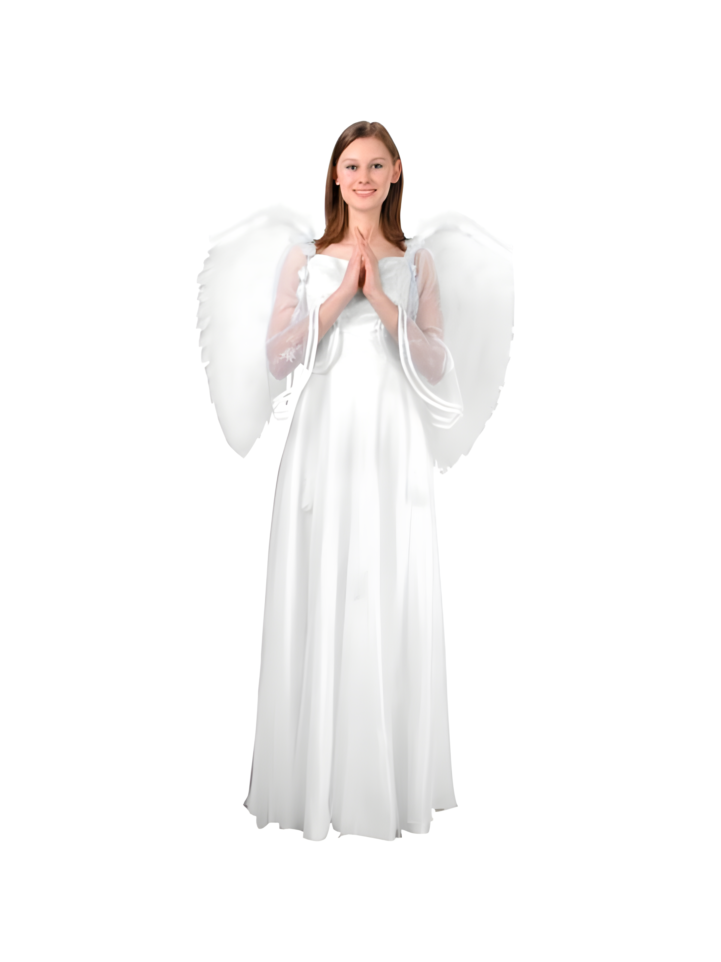Adult Large White Feather Angel Wings
