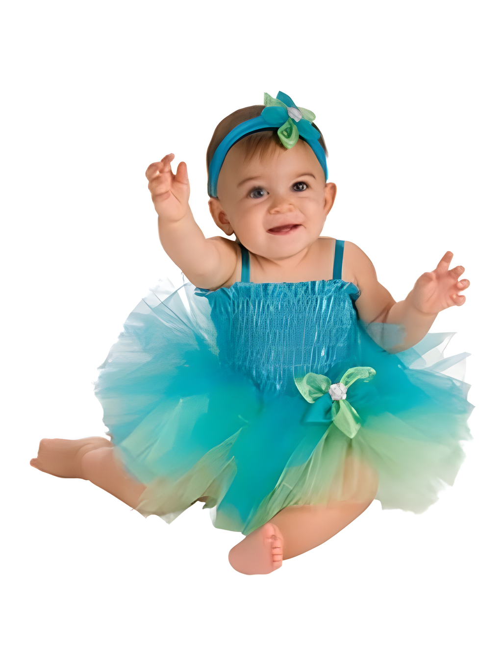 Baby Blue & Green Tutu Costume