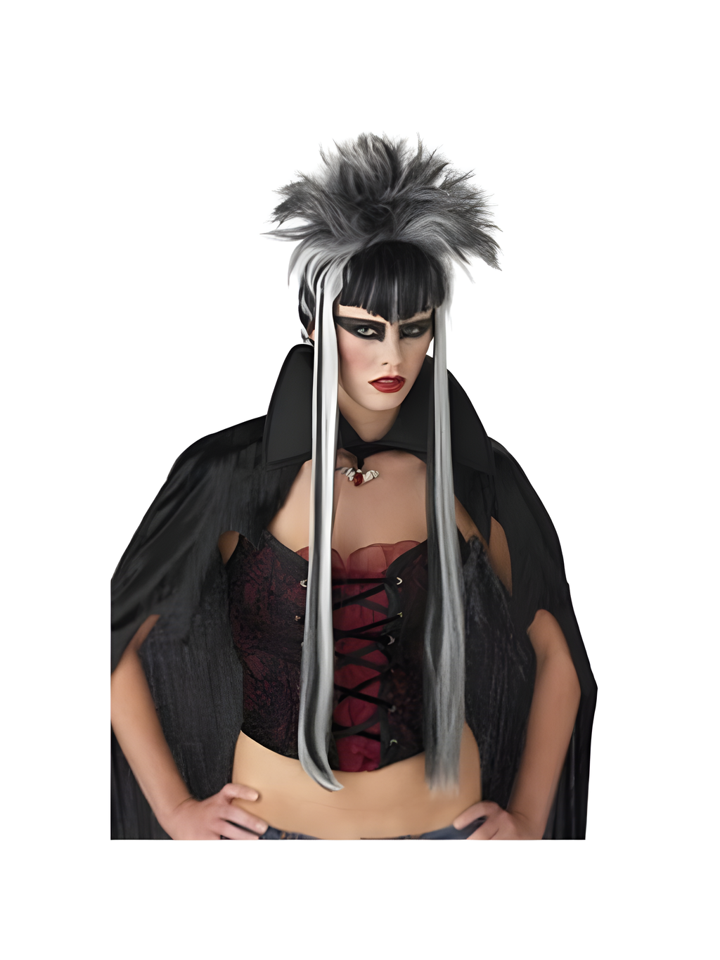 Streaked Vampiress Wig