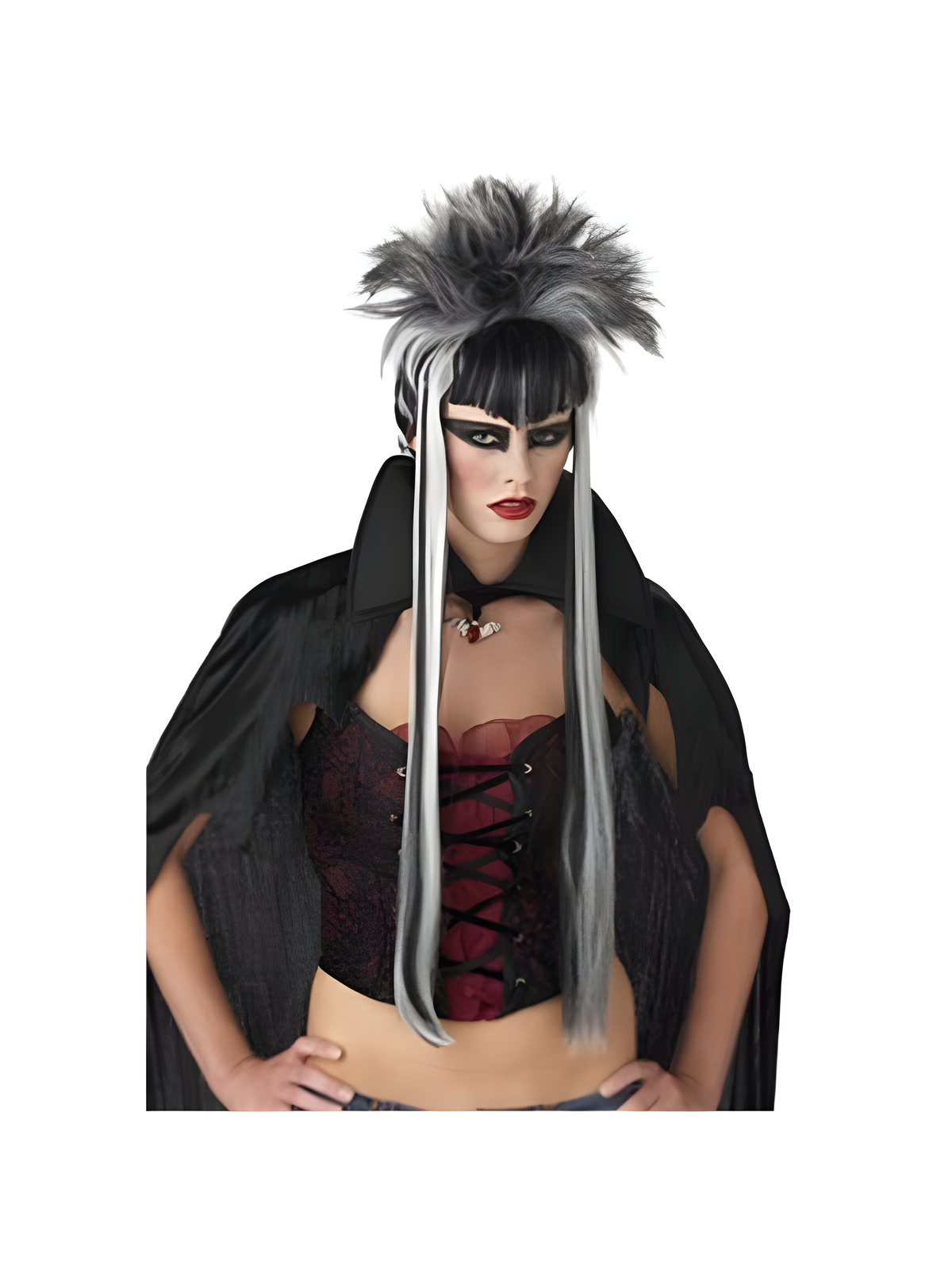 Streaked Vampiress Wig