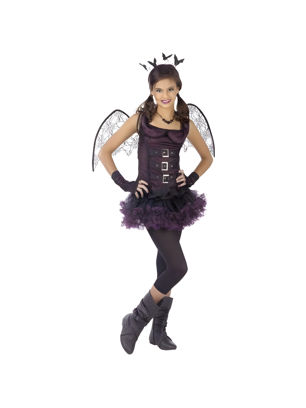 Women's Night Wing Bat Halloween Costume (Junior Sizes)
