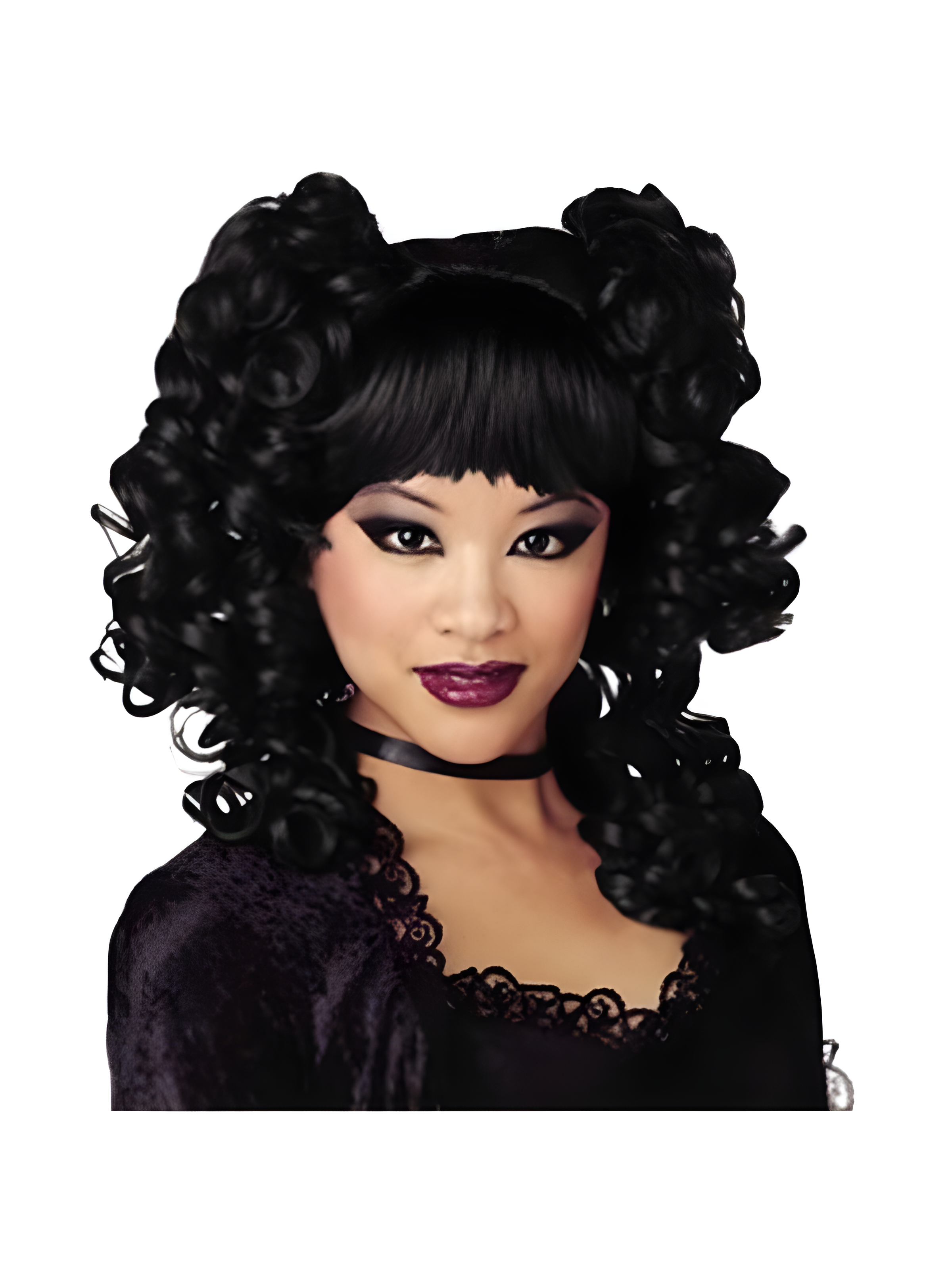 Black Goth Curls Wig