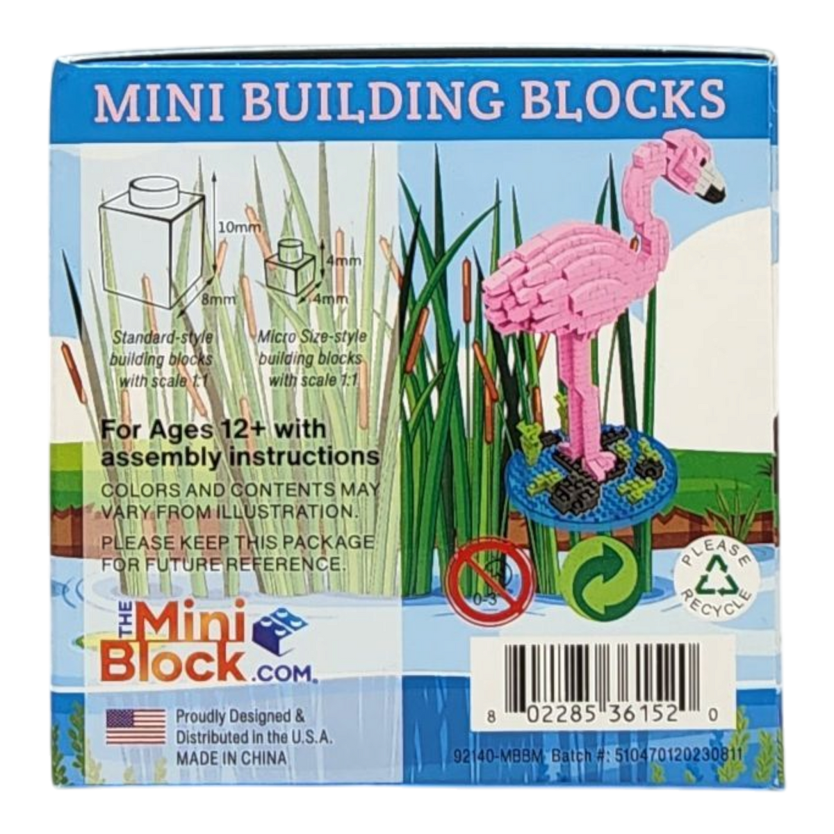 Mini Building Blocks - Flamingo