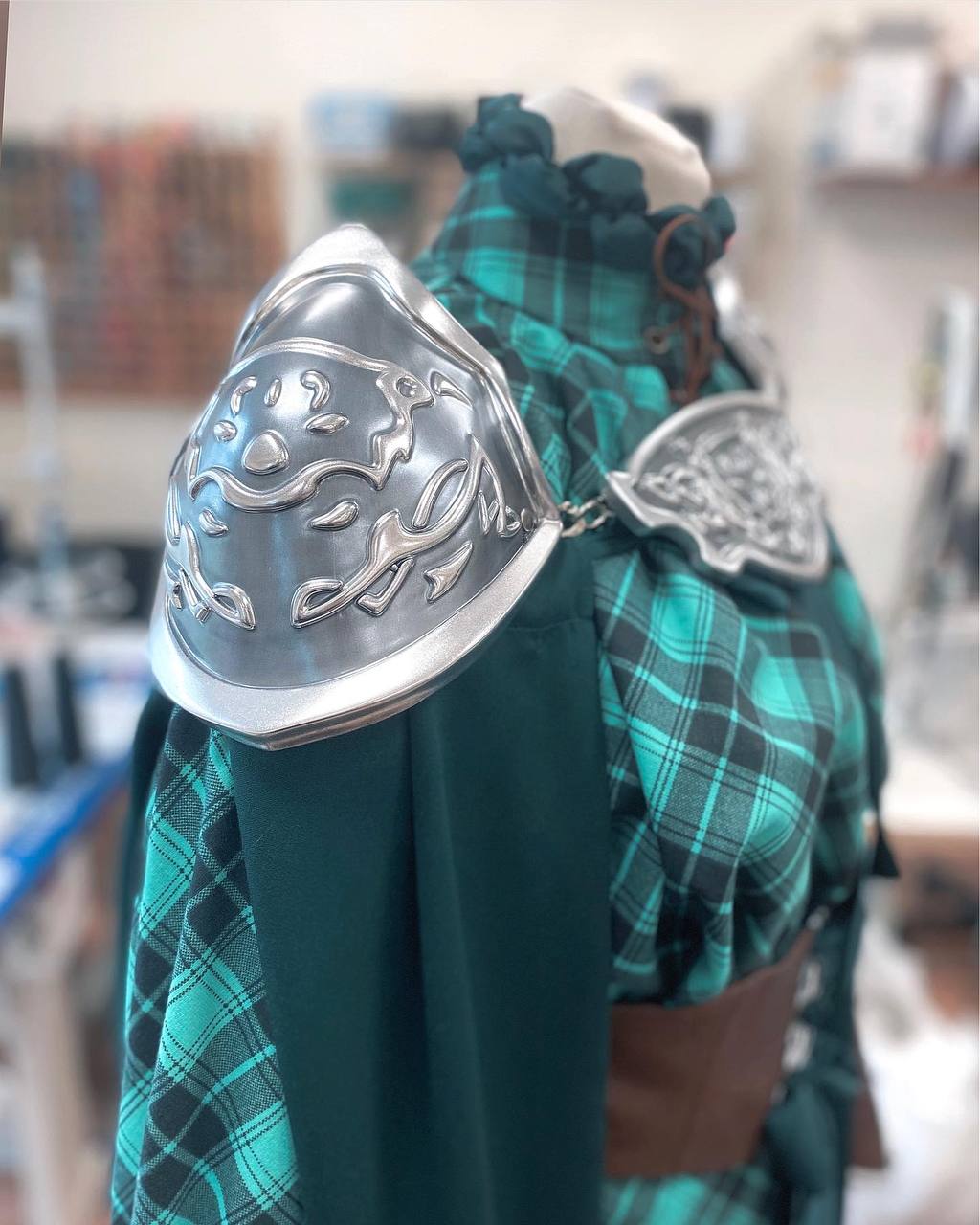 Silver Fantasy Warrior Princess Armor accessories - Custom Made