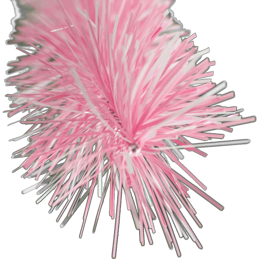 Pink & White Tinsel Garland