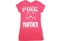 Pink Panther Cut Lines Juniors Pink T-Shirt