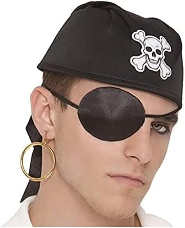 Pirate Eye Patch & Earring Set
