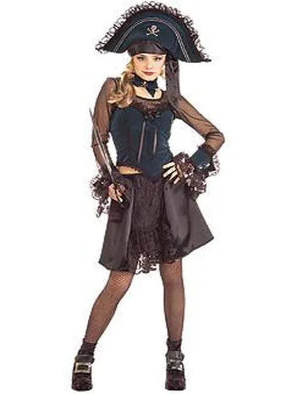 Women's Dark Pirate Princess Halloween Costume (Junior Sizes)