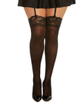 Dreamgirl Plus Lace Top Sheer Thigh High