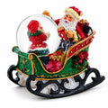 Santa's Joyful Sleigh Ride Mini Snow Water Globe