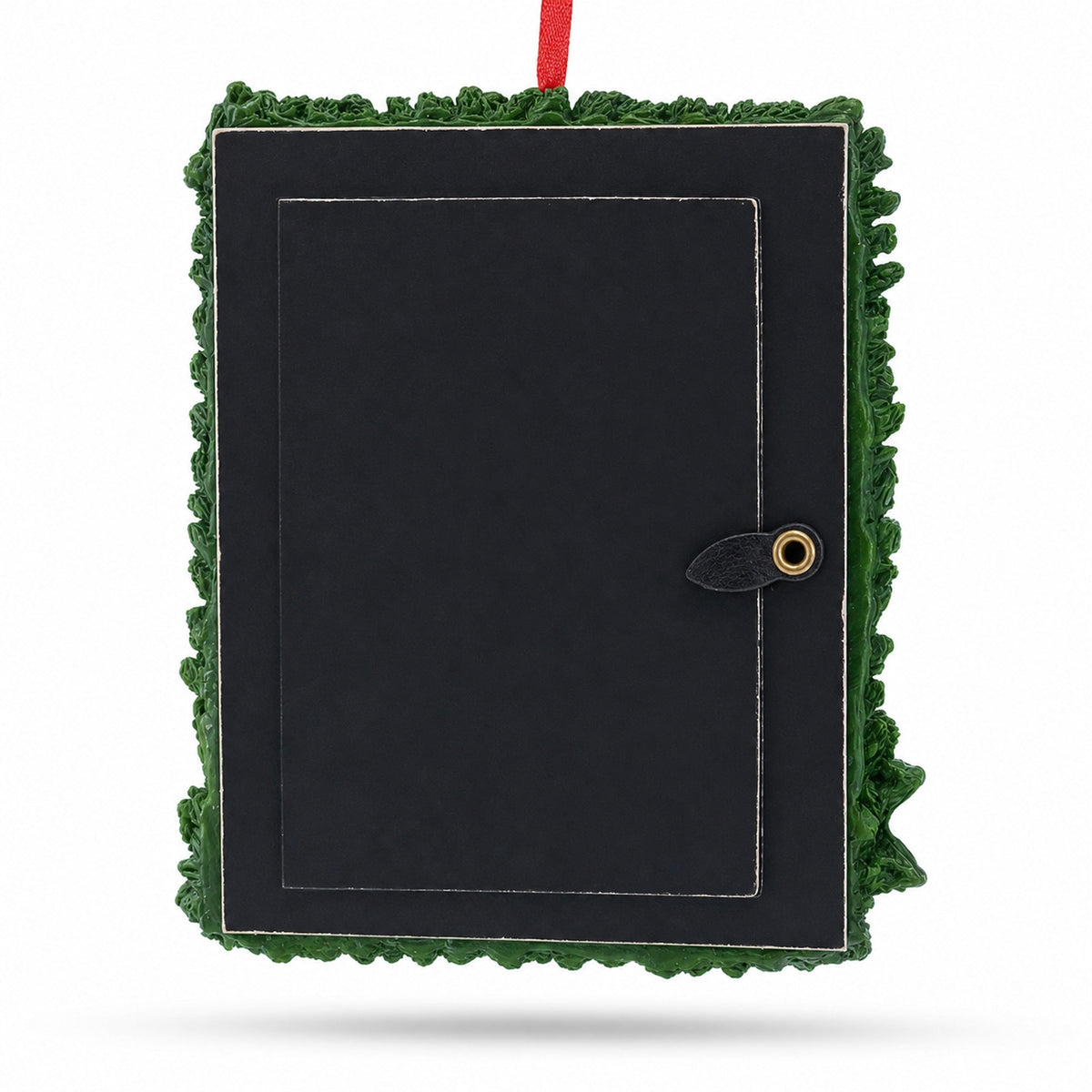 Pinecone Adorned Picture Frame Ornament: 4.5 x 3.5 Inches