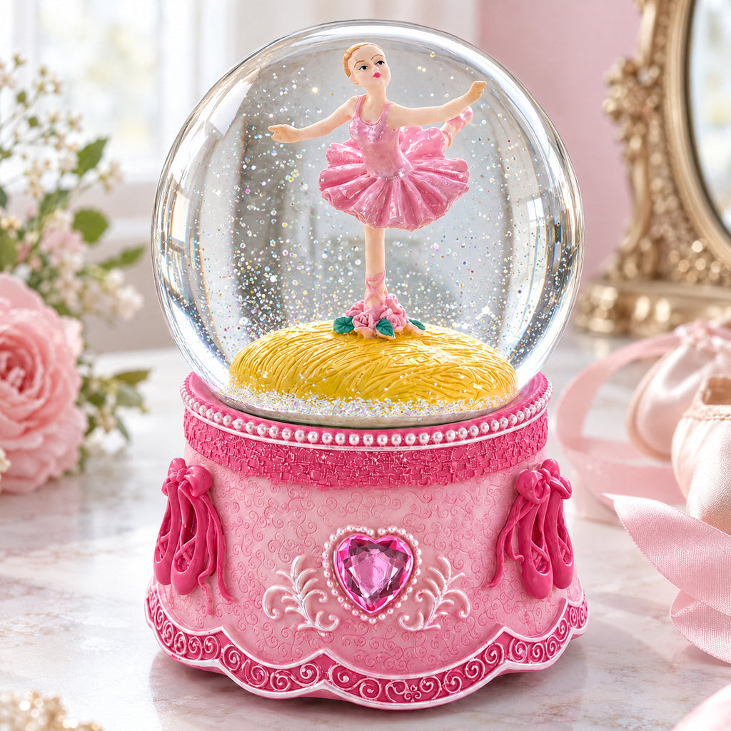 Ballerina in Spin Musical Water Snow Globe