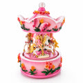 Pink Fairy Floral Carousel Musical Figurine