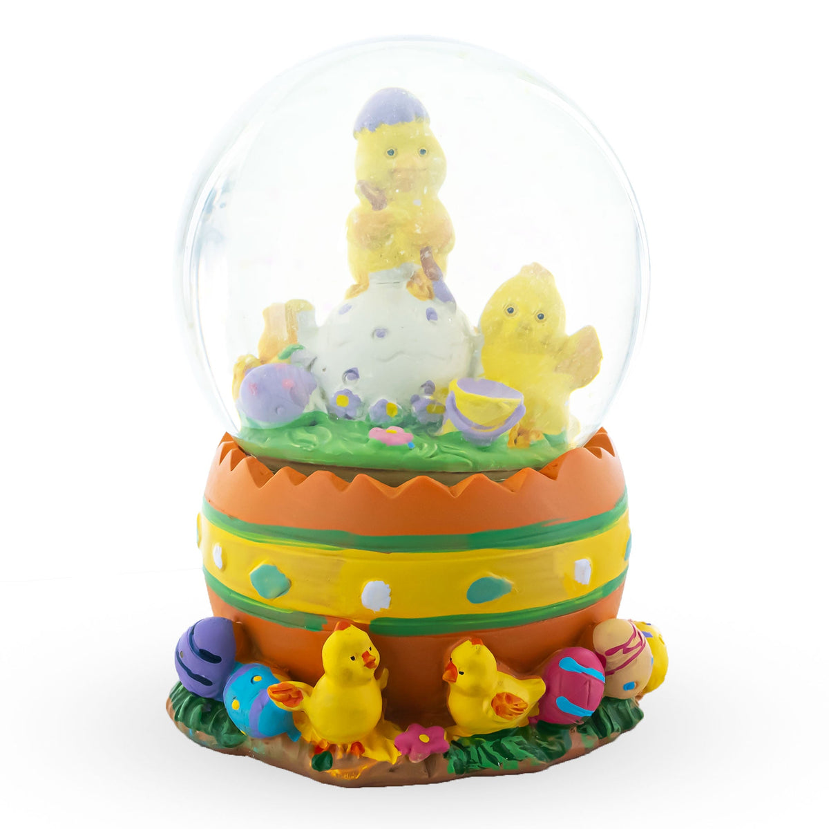 Mini Water Snow Globe with Chicks Decorating
