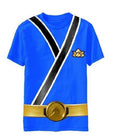 Power Rangers Blue Samurai Ranger Uniform Monster Toddler T-shirt