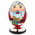 Santa Claus with Christmas Gift Wooden Figurine
