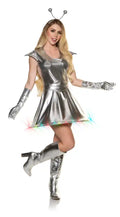 Out of This World Metallic Alien Sexy Costume Dress Lights Up
