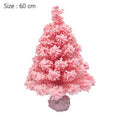 PVC Flocking Pink Christmas Artificial Tree