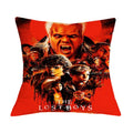 Scary Print Throw Pillow Cover