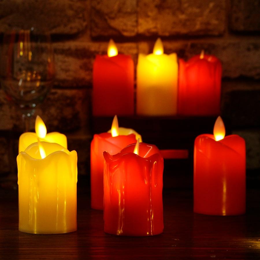Flameless LED Plastic Candle