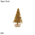 Mini Bottle Brush Christmas Tree Sets, 5 to 16 cm