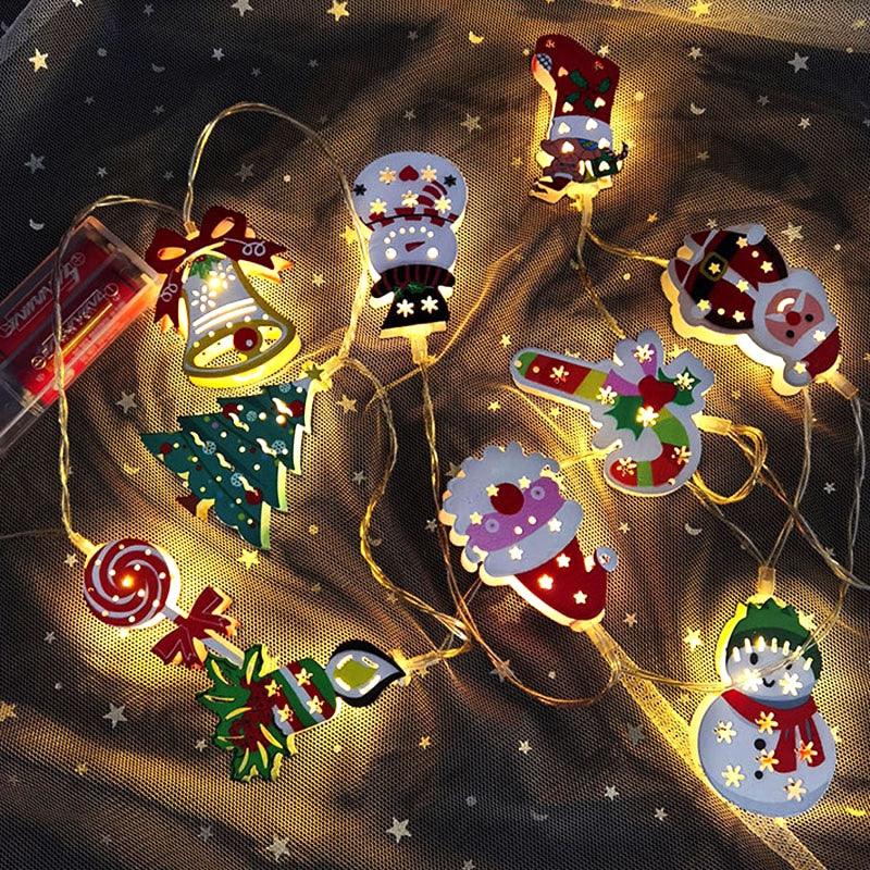Metal Christmas Character LED Fairy String Lights