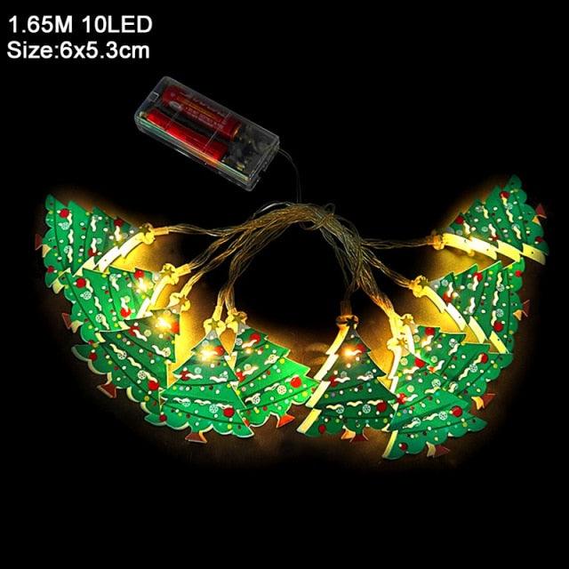 Metal Christmas Character LED Fairy String Lights
