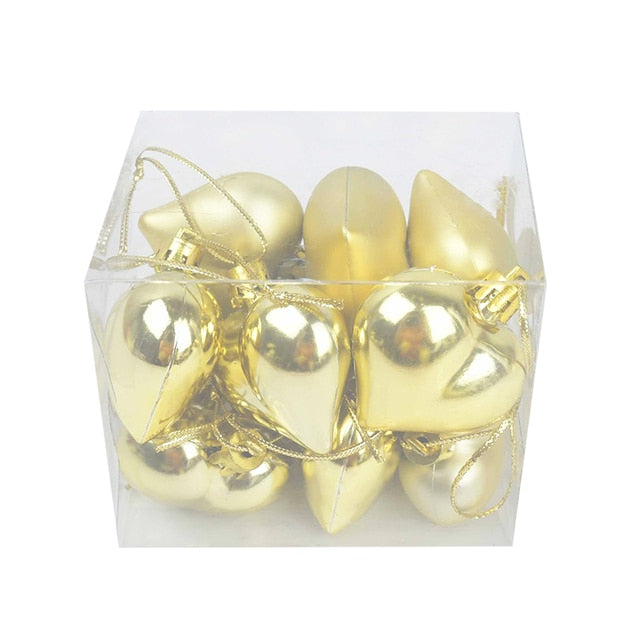Heart Ornament for Christmas Tree Decoration