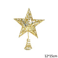 Hollow Sparkle Star Toppers Christmas Tree Topper