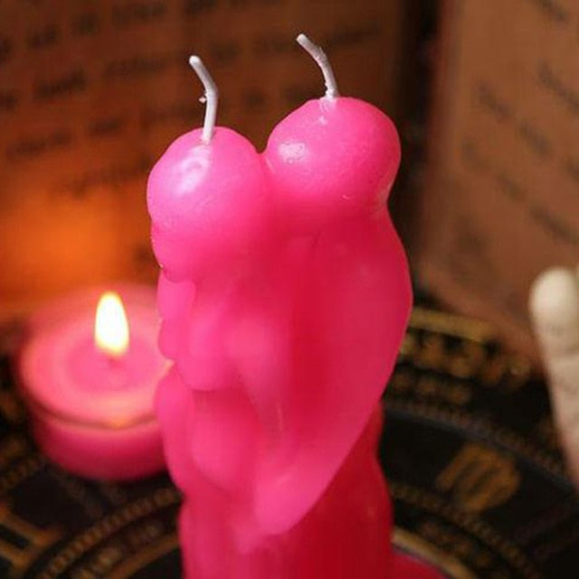 Romantic Handmade Humanoid Couple Candle