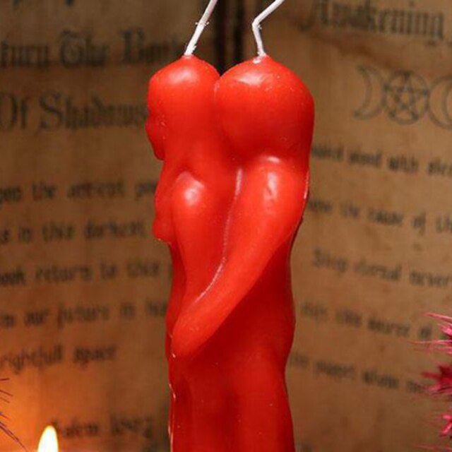 Romantic Handmade Humanoid Couple Candle