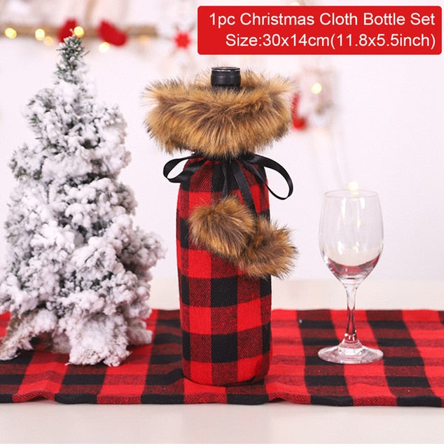 Christmas Wine Bottle Cover