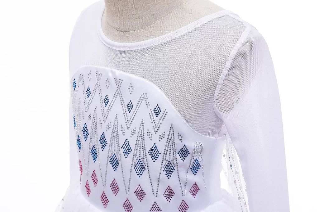 Snow Queen White Cosplay Dress