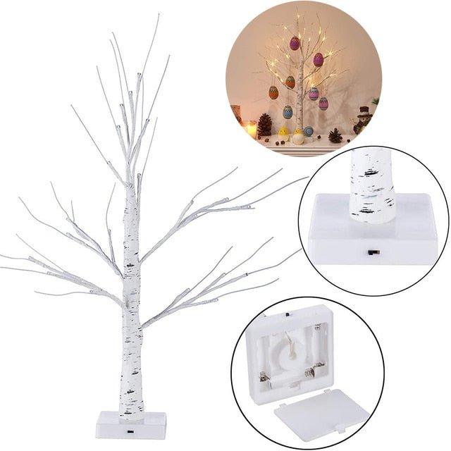 Color-Changing LED Birch Tree Light, 50 to 60 cm