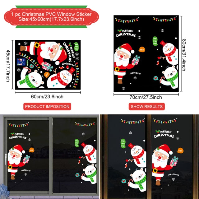 Christmas Wall Window Stickers