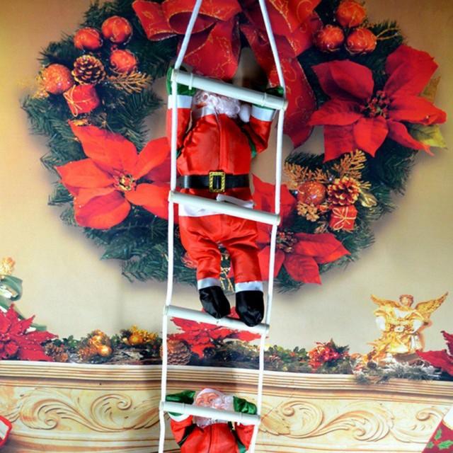 Climbing Santa Christmas Decorations, Electric & Hanging Styles