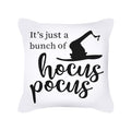 Halloween Pillow Case Orange and Black Scary