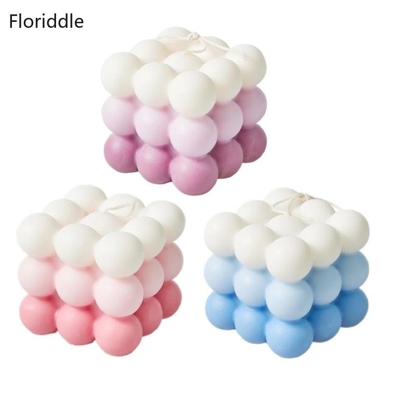Cute Soy Wax Bubble Cube Candle