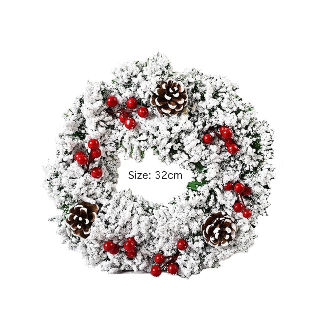 Autumn Themed Christmas Door Wreath