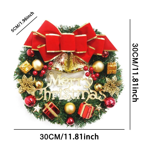 Christmas Wreath Pendant For Front Door
