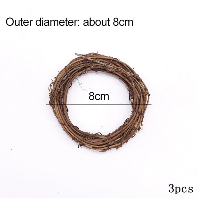 Floral Rattan Frames For Christmas Wreath