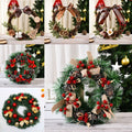 Colorful Artificial Christmas Window Wreath