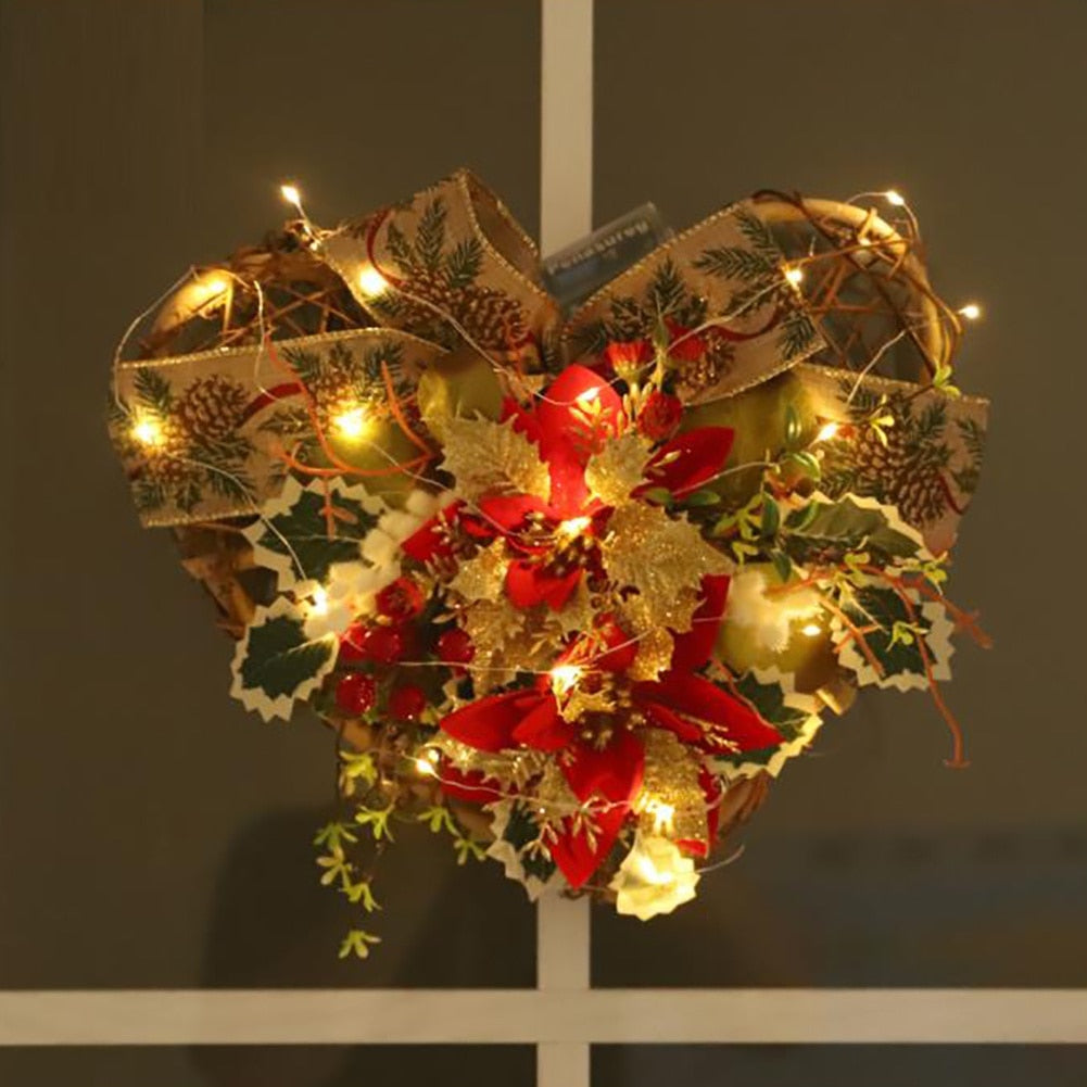 Christmas Heart Shaped Wreath