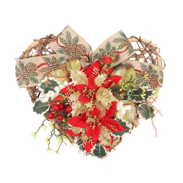 Christmas Heart Shaped Wreath